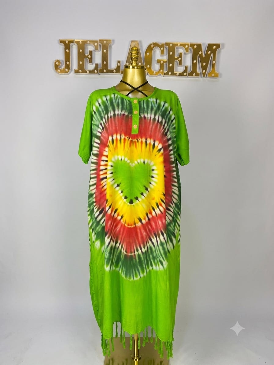 Cotton Tye & Dye Casual Dress
